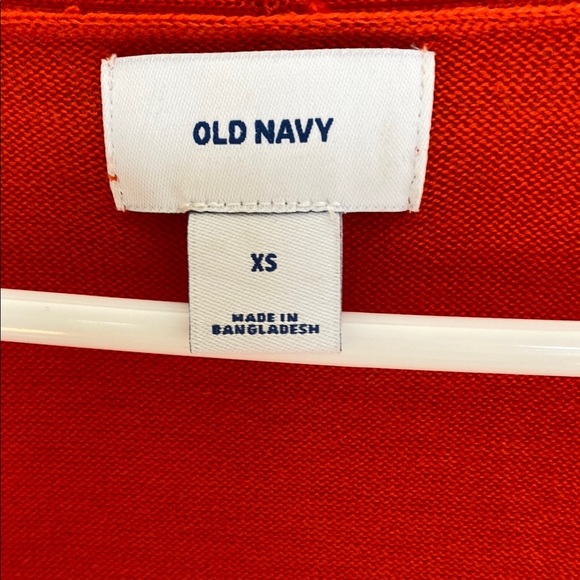 Open Front Long Sleeve Lightweight Cardigan XS Red Orange - Picture 5 of 8